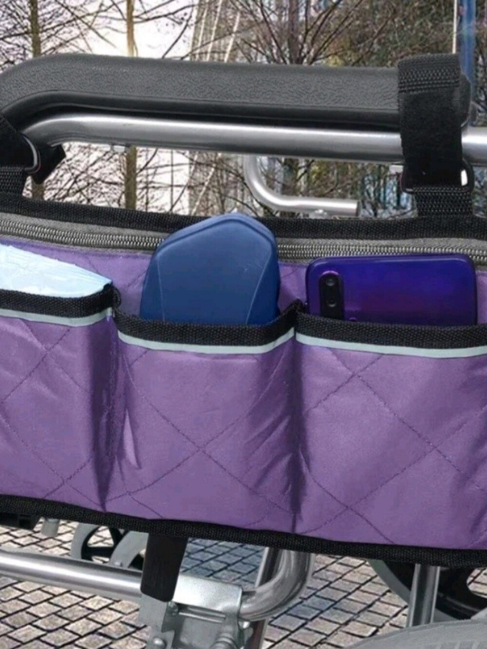 Wheelchair Armrest 3 Pocket Side BAG, Brand New